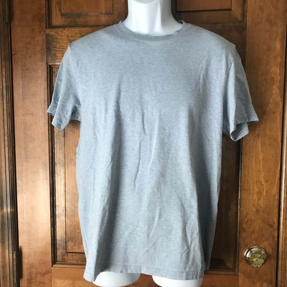 Express Blue Heather Stretch Crew Short Sleeve Tee Large